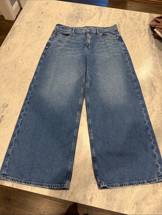 American Eagle Outfitters Denim - American Eagle Outfitters Wide-Leg Blue Denim Jeans